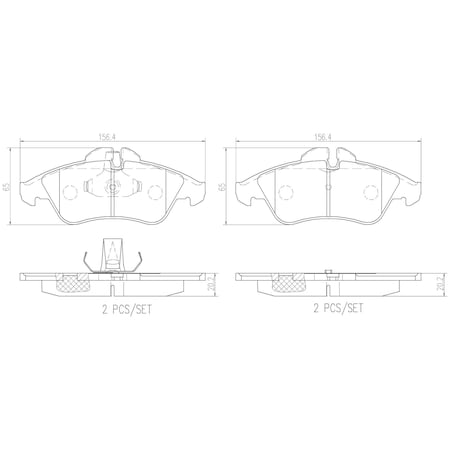 Brembo Brake Pad Set, P50029N P50029N